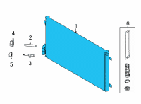 OEM 2022 Ford Mustang Mach-E CONDENSER ASY Diagram - LJ9Z-19712-A