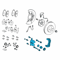 OEM 2019 Toyota Camry Caliper Assembly Diagram - 47730-33380