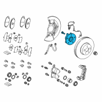 OEM Toyota Camry Front Hub & Bearing Diagram - 43550-06010
