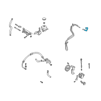 OEM 2001 Kia Rio Hose-Return Diagram - 0K32A32682A