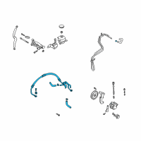 OEM 2003 Kia Rio Pipe Assembly, NO1 Diagram - 57510FD500