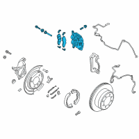 OEM 2019 Ford F-250 Super Duty Caliper Diagram - HC3Z-2553-A