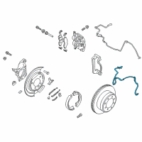 OEM 2021 Ford F-350 Super Duty Rear Speed Sensor Diagram - HC3Z-2C190-E