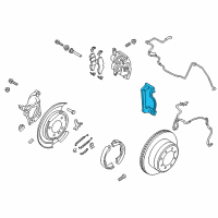 OEM 2014 Ford F-350 Super Duty Caliper Support Diagram - DC3Z-2B582-A