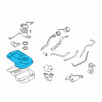 OEM Mercury Mariner Fuel Tank Diagram - 8L8Z-9002-B