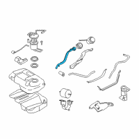 OEM Mercury Filler Pipe Diagram - 8L8Z-9034-E