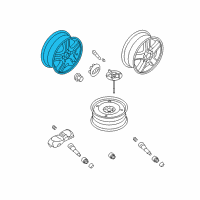 OEM 2005 Kia Sportage Wheel Assembly-Aluminum Diagram - 529101F200
