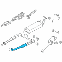 OEM Infiniti QX56 Front Exhaust Tube Assembly With Catalyzer Diagram - 20020-1LA0E