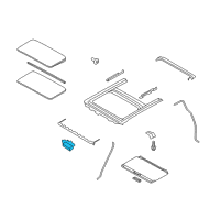 OEM 2011 Nissan Juke Motor Assy-Sunroof Diagram - 91295-1KA0B