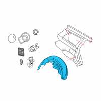 OEM 2013 Dodge Journey Shield-Splash Diagram - 5116276AE