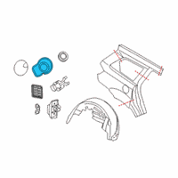 OEM 2014 Dodge Journey Housing-Fuel Filler Diagram - 5178277AC