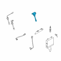 OEM 2004 Chrysler Sebring Ignition Coil Diagram - MD362907