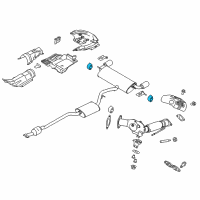 OEM 2015 Lincoln MKC Rear Bracket Insulator Diagram - EJ7Z-5F262-A
