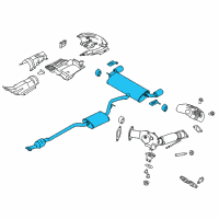 OEM 2015 Lincoln MKC Muffler & Pipe Diagram - EJ7Z-5F250-A