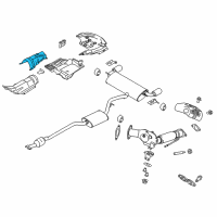 OEM 2017 Lincoln MKC Heat Shield Diagram - CV6Z-5811434-B