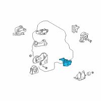 OEM Scion Side Mount Diagram - 12372-28300