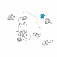 OEM Scion Rear Mount Bracket Diagram - 12321-28250