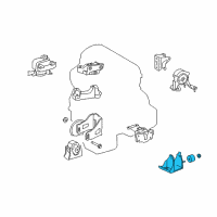 OEM Scion Side Mount Bracket Diagram - 12304-28140