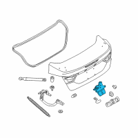 OEM 2016 Ford Focus Latch Diagram - BM5Z-5443150-B