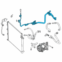 OEM 2016 Chrysler 200 Line-A/C Suction And Liquid Diagram - 68103137AF