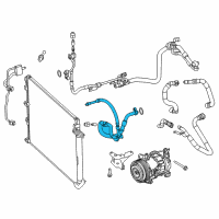 OEM 2015 Chrysler 200 Line-A/C Suction & Discharge Diagram - 68103140AB