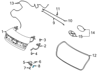 OEM Hyundai Sonata Screw/Machine-Torx Diagram - 81456-G8000