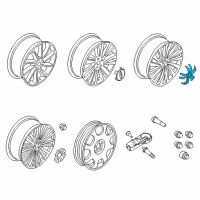 OEM Lincoln MKZ Center Cap Diagram - GD9Z-1130-A