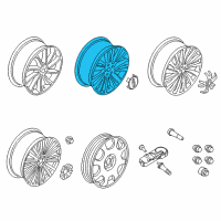 OEM 2017 Lincoln MKZ Wheel, Alloy Diagram - HP5Z-1007-B