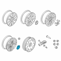 OEM Lincoln MKZ Center Cap Diagram - HP5Z-1130-D