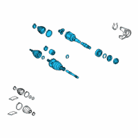 OEM 2015 Toyota RAV4 Axle Assembly Diagram - 43410-0R092