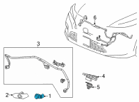 OEM Honda Civic SENSOR ASSY- *NH696* Diagram - 39680-T43-N01ZA