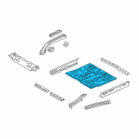 OEM Ford Escape Floor Pan Diagram - 5L8Z-7811135-AA