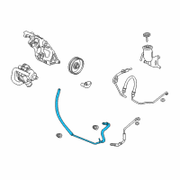 OEM Cadillac Pipe Asm, P/S Fluid Reservoir Inlet Diagram - 19122265