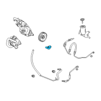 OEM 2009 Cadillac XLR Hose-P/S Fluid Reservoir Inlet Diagram - 15143863