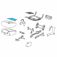 OEM Cadillac SRX Seat Cushion Heater Diagram - 25980514