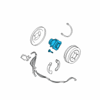 OEM 2011 Nissan Sentra Hub Assy-Rear Diagram - 43202-ET010