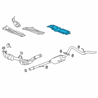 OEM Chevrolet Silverado 1500 Heat Shield Diagram - 84366685