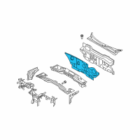 OEM 2008 Hyundai Sonata Insulator-Dash Panel Diagram - 84124-0A000