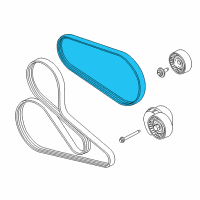OEM Ford Mustang AC Belt Diagram - JR3Z-8620-A