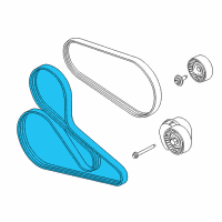 OEM Ford Serpentine Belt Diagram - FR3Z-8620-B