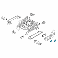 OEM Ford Bronco Sport Slide Knob Diagram - KB5Z-14711-AA