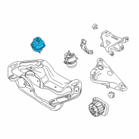 OEM 2014 BMW X5 Engine Mount Right Diagram - 22-11-6-853-104