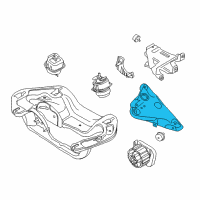 OEM 2018 BMW X5 Engine Mount Bracket Left Diagram - 22-11-6-882-029