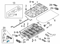 OEM 2022 Ford Escape Maxi Fuse Diagram - L1MZ-14526-E