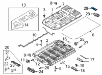 OEM Ford Mustang Mach-E CONTROL AND BATTERY - HIGH VOL Diagram - LJ9Z-10B687-D