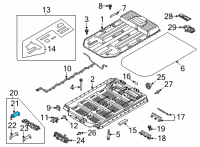 OEM 2022 Ford Police Interceptor Utility Main Fuse Diagram - L1MZ-14526-D