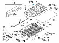 OEM 2021 Ford Mustang Mach-E BRACKET Diagram - LJ9Z-14B303-D