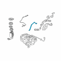 OEM Honda Accord Band, Driver Side Fuel Tank Mounting Diagram - 17522-SDR-L31