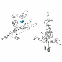 OEM Kia Sorento Cup Holder Assembly Diagram - 846702P010VA