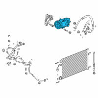 OEM 2015 Chevrolet Cruze Compressor Diagram - 13414019